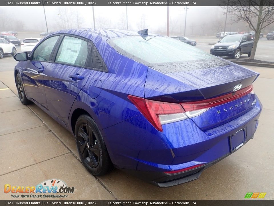 2023 Hyundai Elantra Blue Hybrid Intense Blue / Black Photo #5