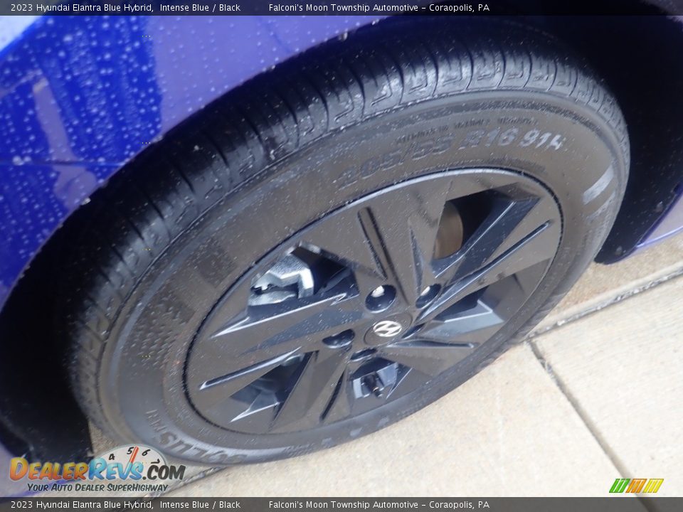 2023 Hyundai Elantra Blue Hybrid Intense Blue / Black Photo #10