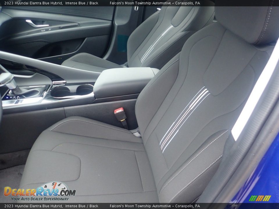 2023 Hyundai Elantra Blue Hybrid Intense Blue / Black Photo #11