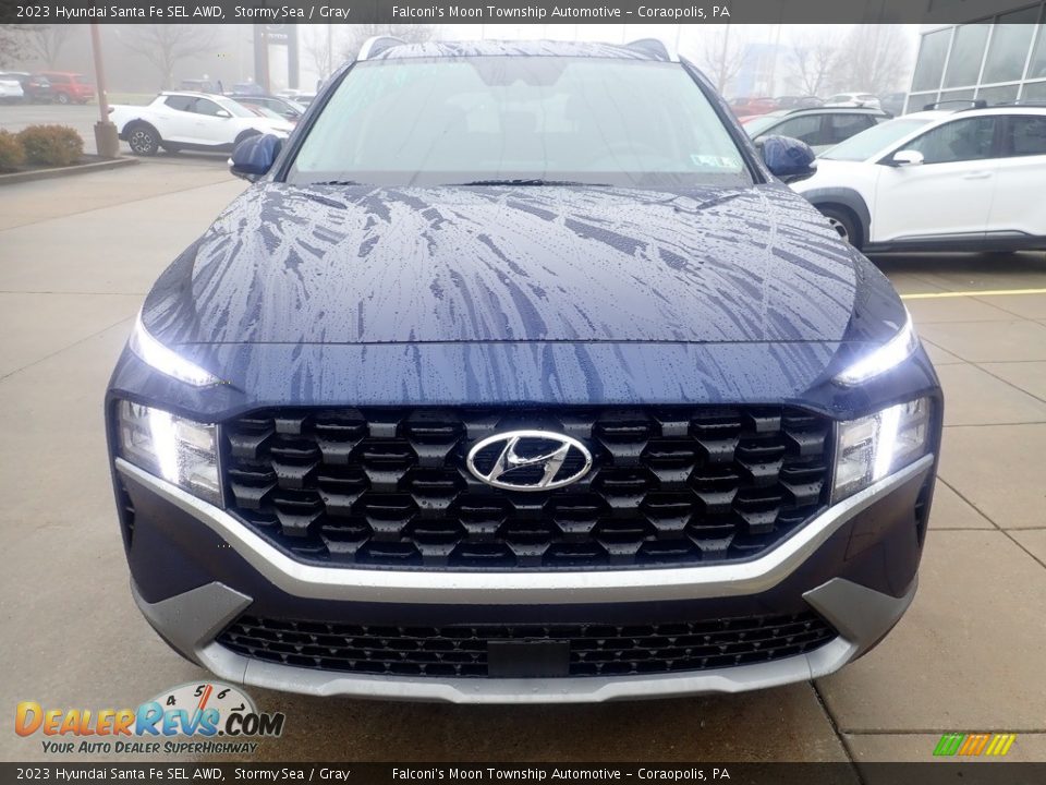 2023 Hyundai Santa Fe SEL AWD Stormy Sea / Gray Photo #8