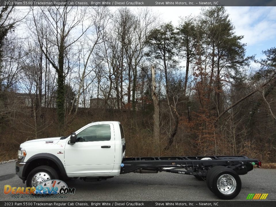 Bright White 2023 Ram 5500 Tradesman Regular Cab Chassis Photo #1