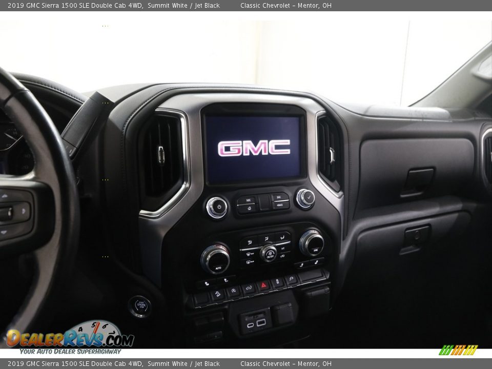 2019 GMC Sierra 1500 SLE Double Cab 4WD Summit White / Jet Black Photo #10
