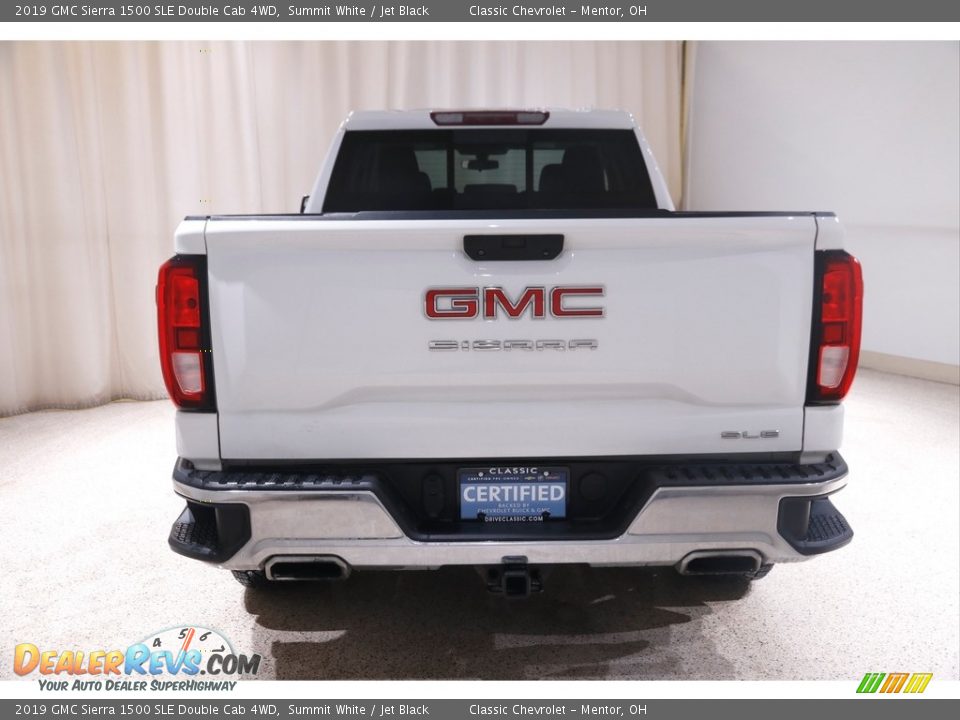 2019 GMC Sierra 1500 SLE Double Cab 4WD Summit White / Jet Black Photo #20