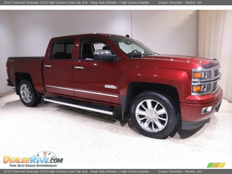 2014 Chevrolet Silverado 1500 High Country Crew Cab 4x4 Deep Ruby Metallic / High Country Saddle Photo #1