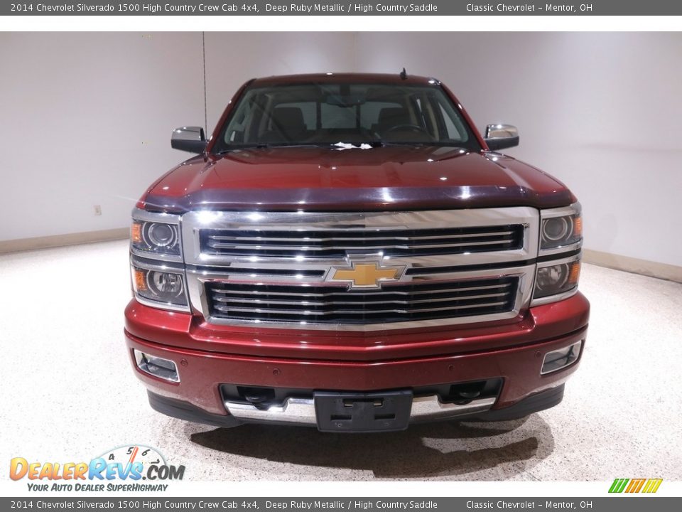 2014 Chevrolet Silverado 1500 High Country Crew Cab 4x4 Deep Ruby Metallic / High Country Saddle Photo #2