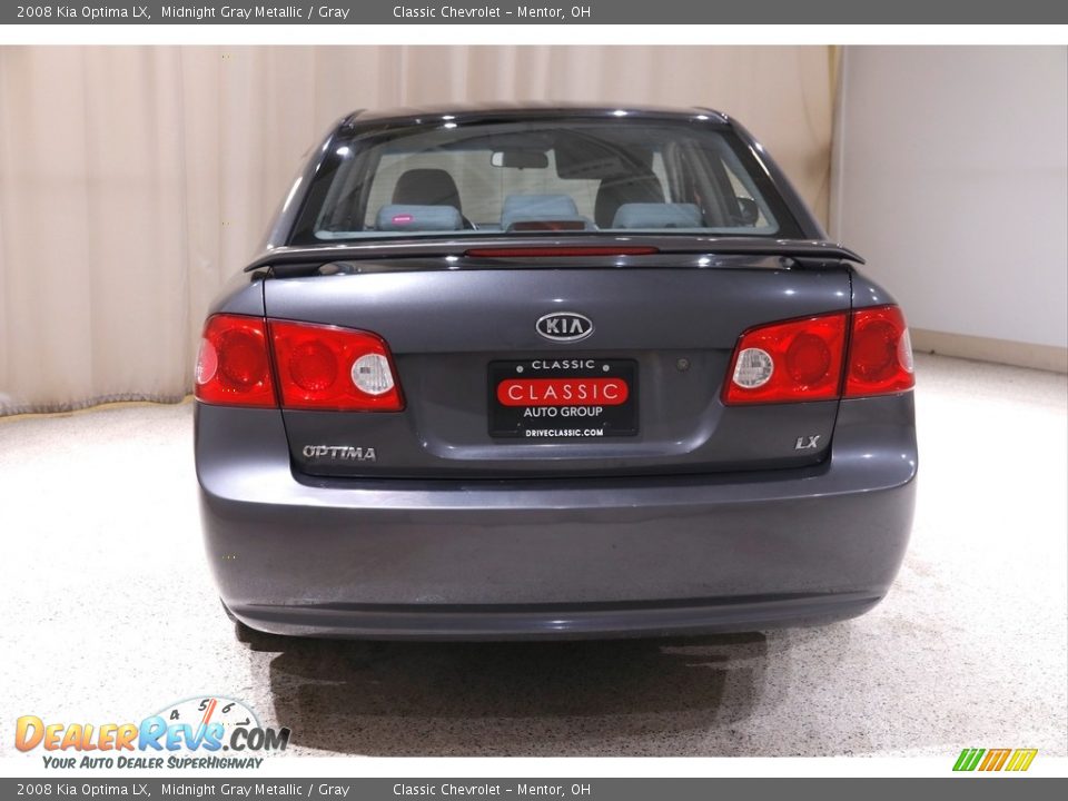 2008 Kia Optima LX Midnight Gray Metallic / Gray Photo #15