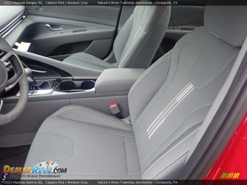 2023 Hyundai Elantra SEL Calypso Red / Medium Gray Photo #11