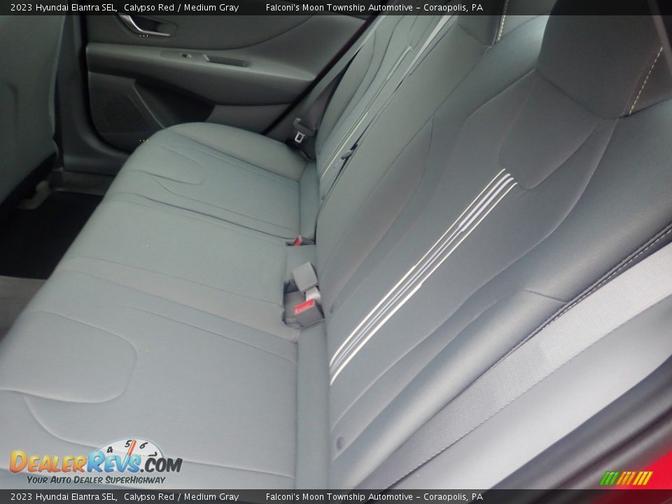 2023 Hyundai Elantra SEL Calypso Red / Medium Gray Photo #12