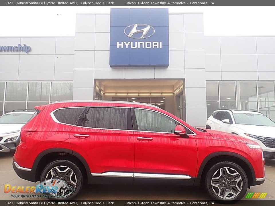 2023 Hyundai Santa Fe Hybrid Limited AWD Calypso Red / Black Photo #1