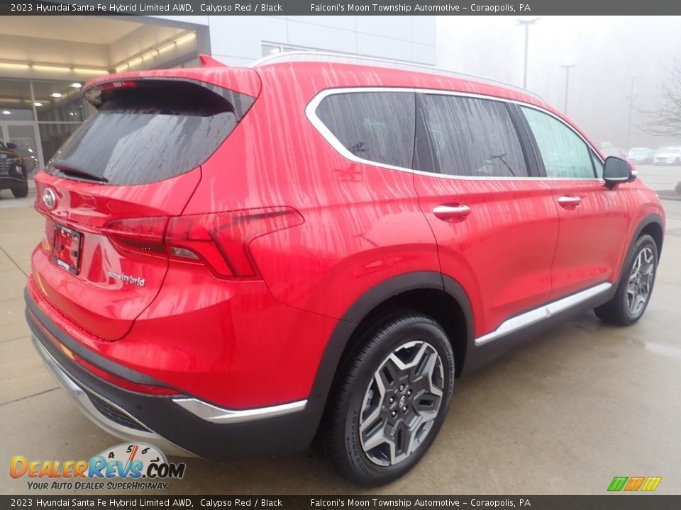 2023 Hyundai Santa Fe Hybrid Limited AWD Calypso Red / Black Photo #2