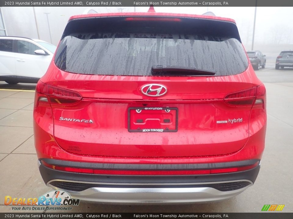 2023 Hyundai Santa Fe Hybrid Limited AWD Calypso Red / Black Photo #3