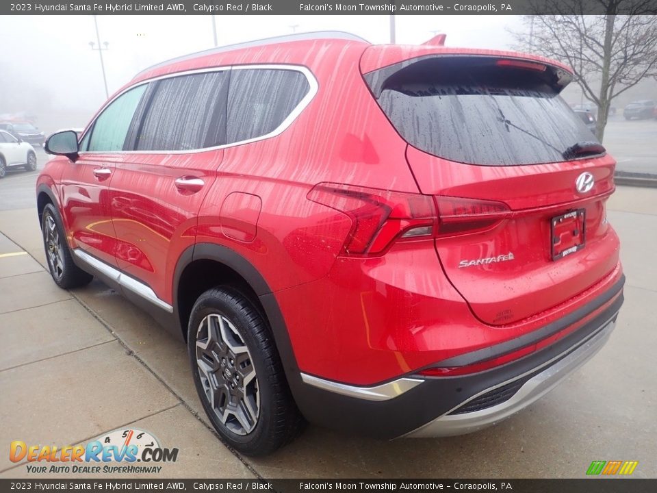 2023 Hyundai Santa Fe Hybrid Limited AWD Calypso Red / Black Photo #5