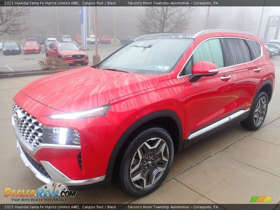 2023 Hyundai Santa Fe Hybrid Limited AWD Calypso Red / Black Photo #7