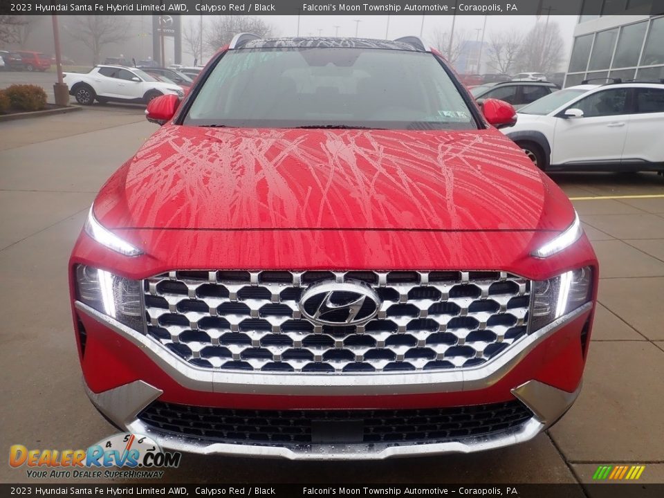 2023 Hyundai Santa Fe Hybrid Limited AWD Calypso Red / Black Photo #8