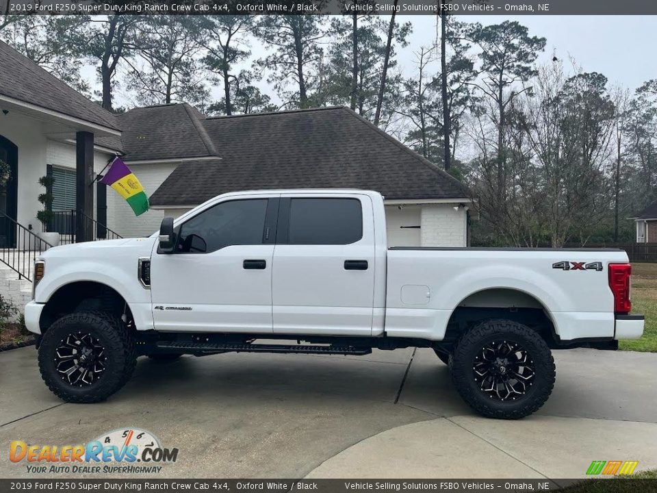 2019 Ford F250 Super Duty King Ranch Crew Cab 4x4 Oxford White / Black Photo #3