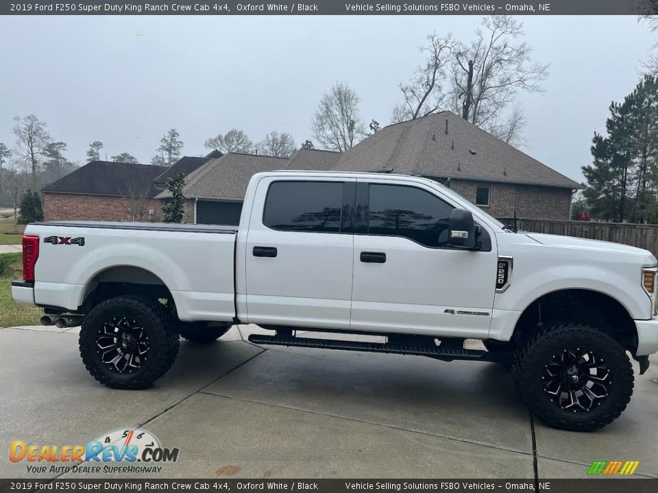 2019 Ford F250 Super Duty King Ranch Crew Cab 4x4 Oxford White / Black Photo #4