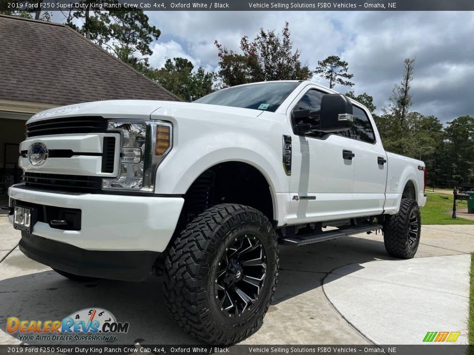 2019 Ford F250 Super Duty King Ranch Crew Cab 4x4 Oxford White / Black Photo #6