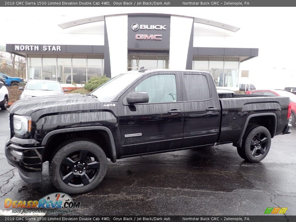 2019 GMC Sierra 1500 Limited Elevation Double Cab 4WD Onyx Black / Jet Black/Dark Ash Photo #1