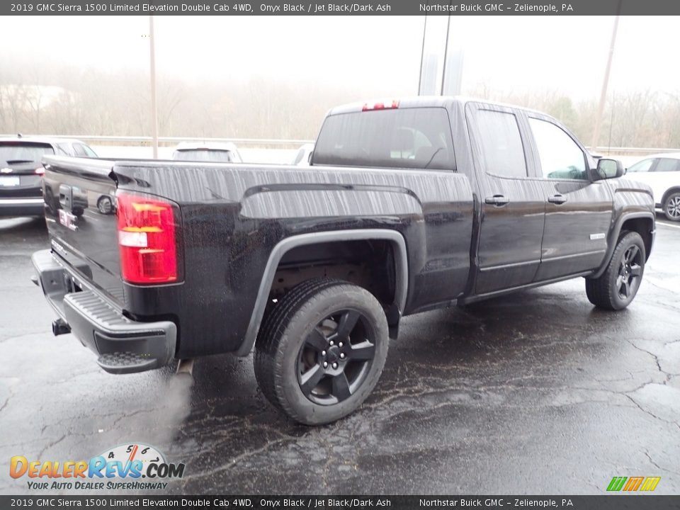 2019 GMC Sierra 1500 Limited Elevation Double Cab 4WD Onyx Black / Jet Black/Dark Ash Photo #7