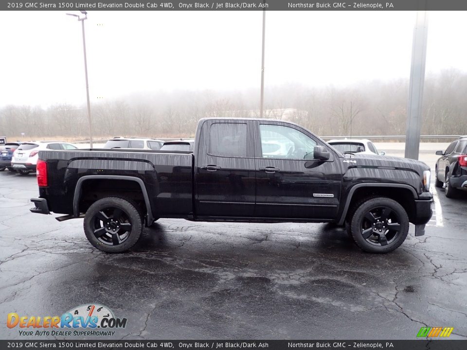 2019 GMC Sierra 1500 Limited Elevation Double Cab 4WD Onyx Black / Jet Black/Dark Ash Photo #8