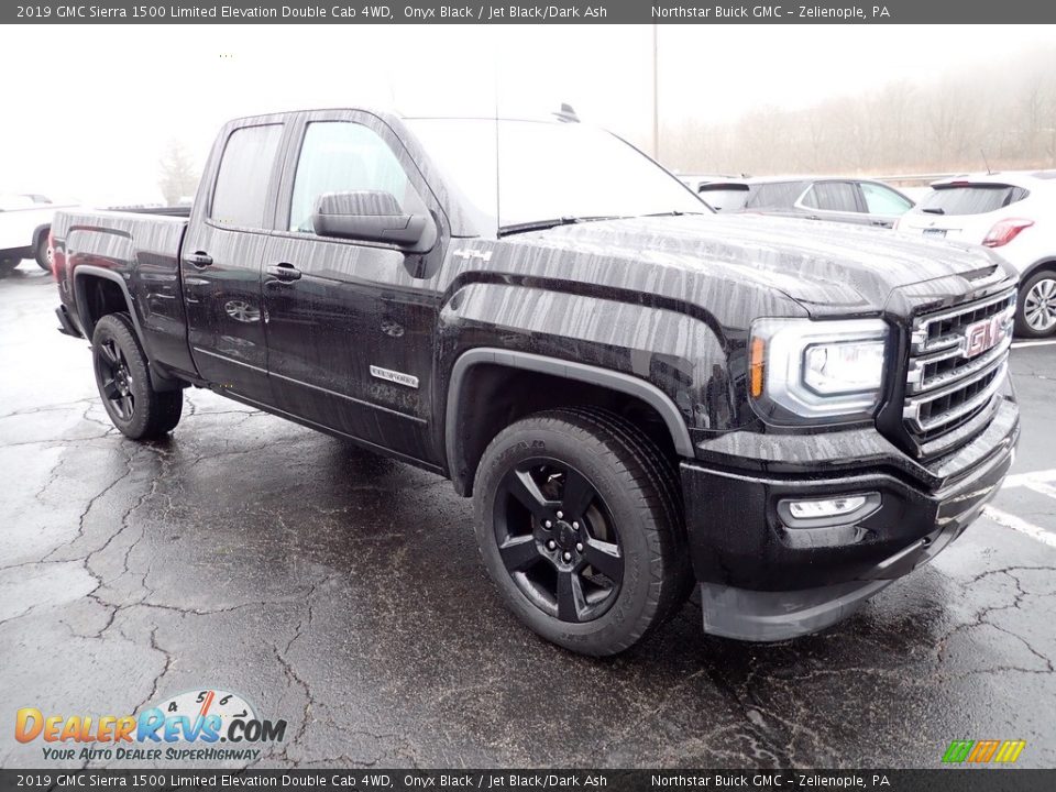 2019 GMC Sierra 1500 Limited Elevation Double Cab 4WD Onyx Black / Jet Black/Dark Ash Photo #9