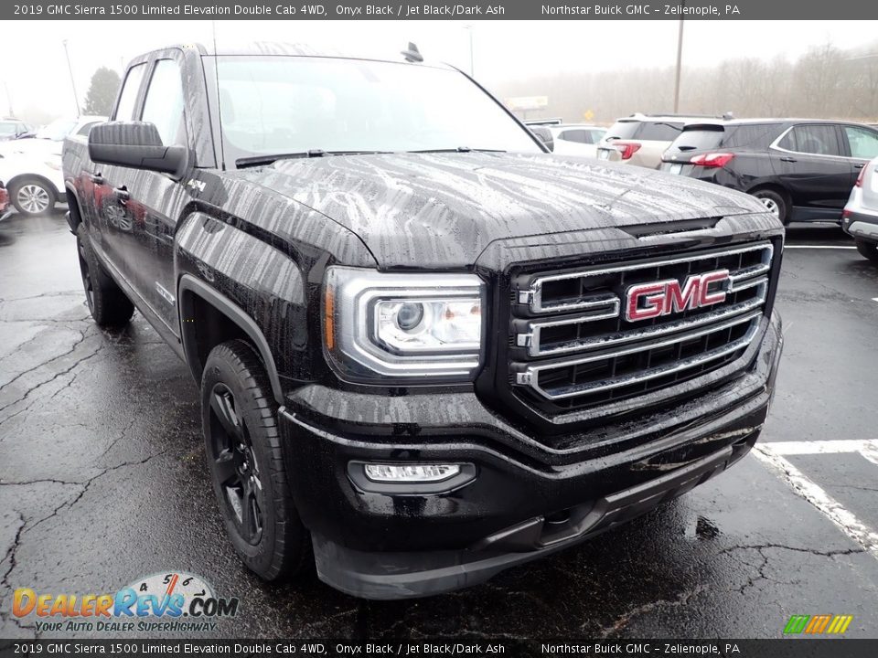 2019 GMC Sierra 1500 Limited Elevation Double Cab 4WD Onyx Black / Jet Black/Dark Ash Photo #10