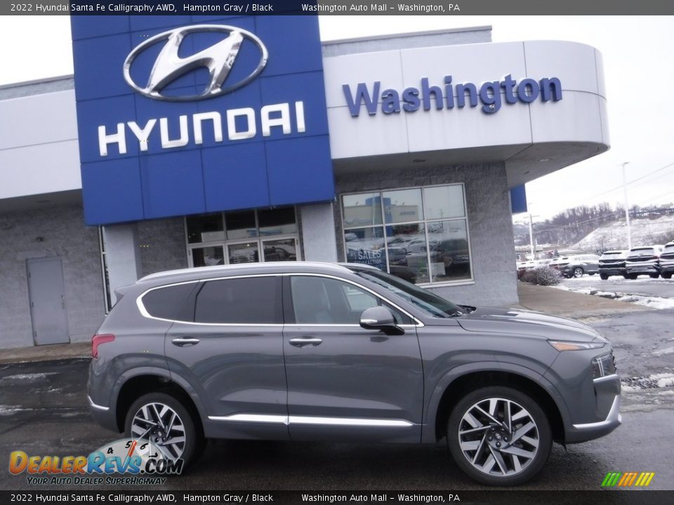 2022 Hyundai Santa Fe Calligraphy AWD Hampton Gray / Black Photo #2