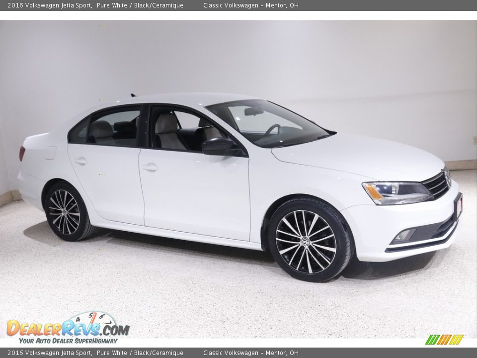 2016 Volkswagen Jetta Sport Pure White / Black/Ceramique Photo #1