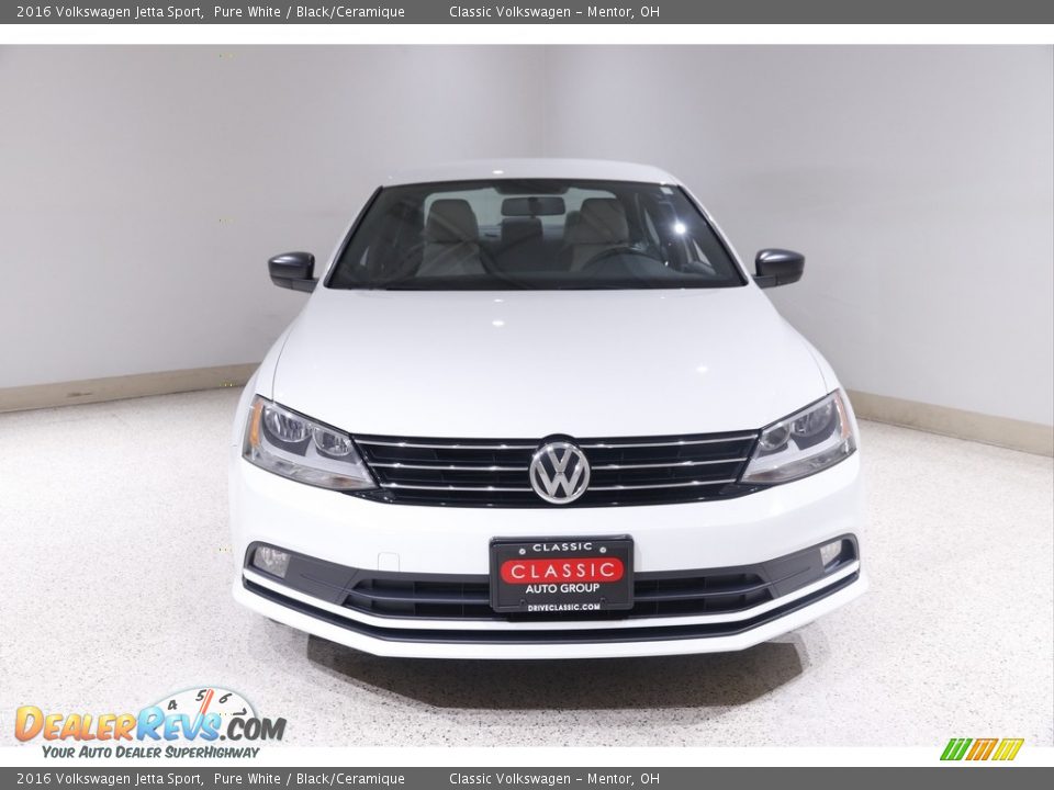 2016 Volkswagen Jetta Sport Pure White / Black/Ceramique Photo #2