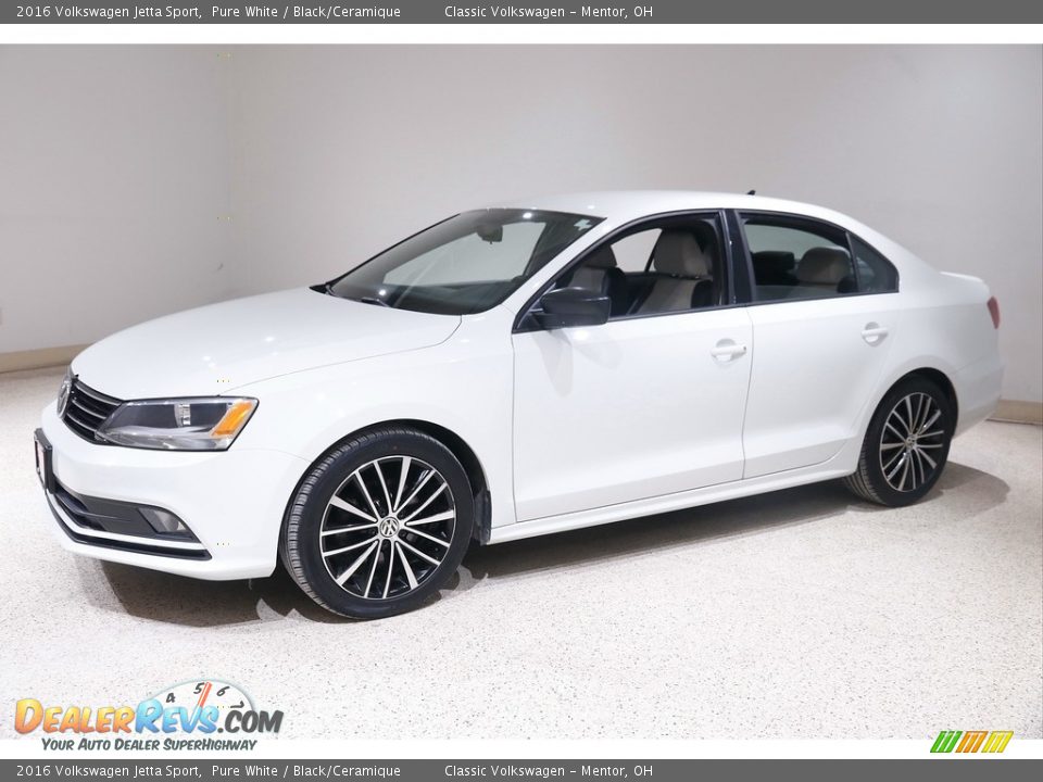 2016 Volkswagen Jetta Sport Pure White / Black/Ceramique Photo #3