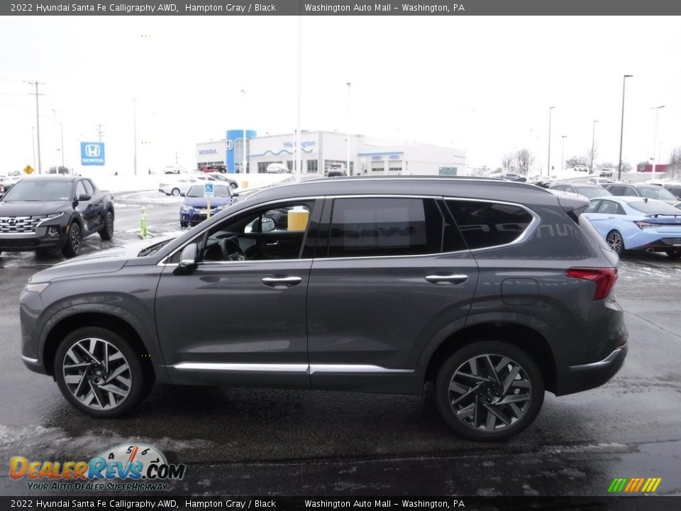 2022 Hyundai Santa Fe Calligraphy AWD Hampton Gray / Black Photo #7