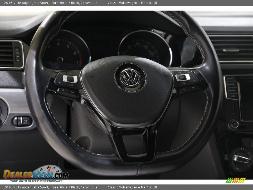 2016 Volkswagen Jetta Sport Pure White / Black/Ceramique Photo #7