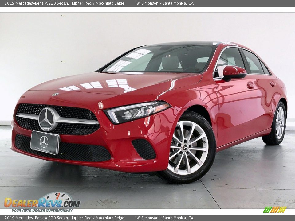 2019 Mercedes-Benz A 220 Sedan Jupiter Red / Macchiato Beige Photo #12