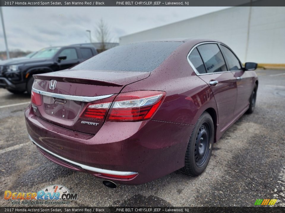 2017 Honda Accord Sport Sedan San Marino Red / Black Photo #3