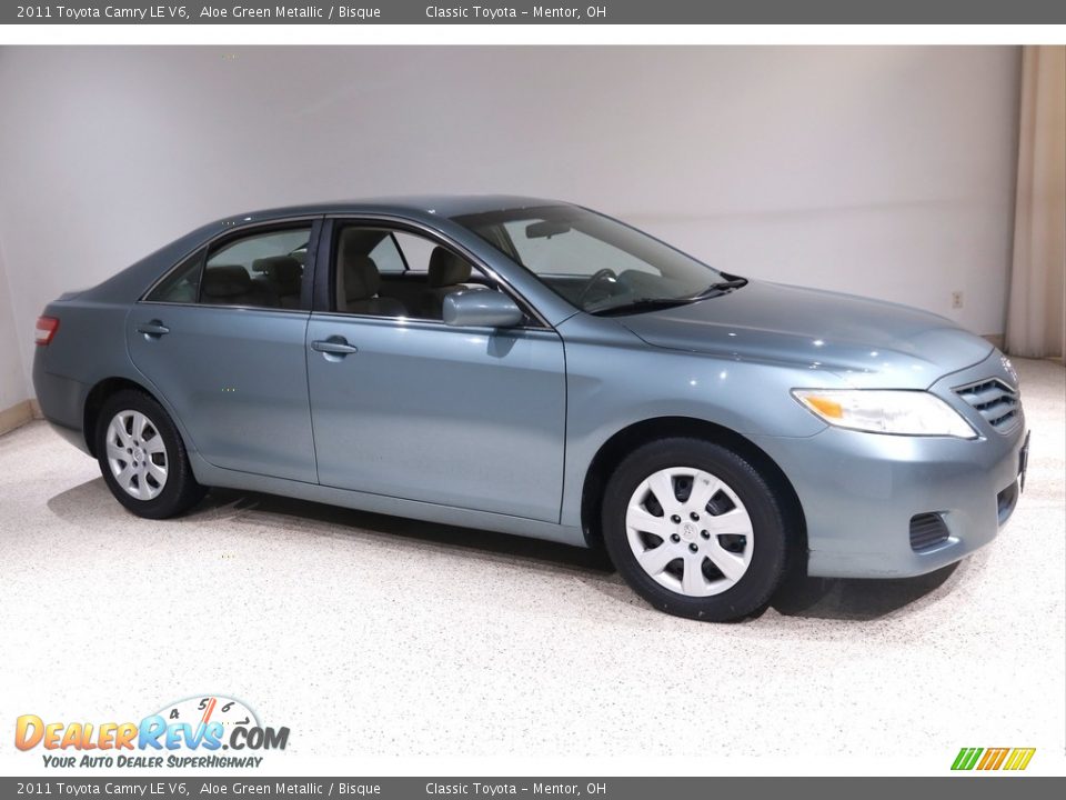 2011 Toyota Camry LE V6 Aloe Green Metallic / Bisque Photo #1