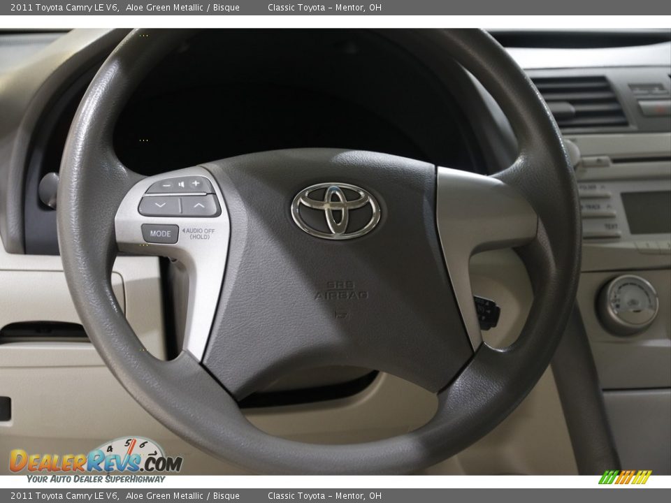 2011 Toyota Camry LE V6 Aloe Green Metallic / Bisque Photo #7