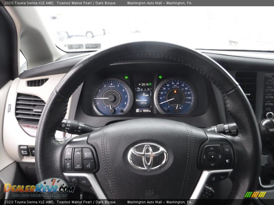 2020 Toyota Sienna XLE AWD Steering Wheel Photo #30
