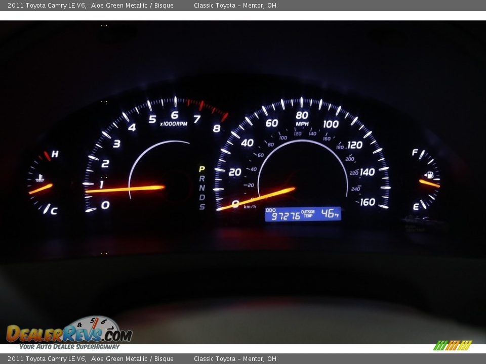 2011 Toyota Camry LE V6 Aloe Green Metallic / Bisque Photo #8