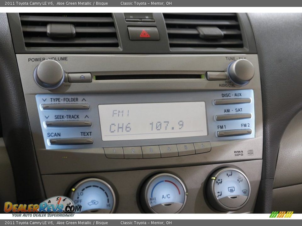 2011 Toyota Camry LE V6 Aloe Green Metallic / Bisque Photo #11