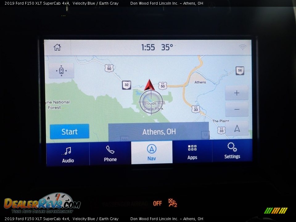 2019 Ford F150 XLT SuperCab 4x4 Velocity Blue / Earth Gray Photo #2