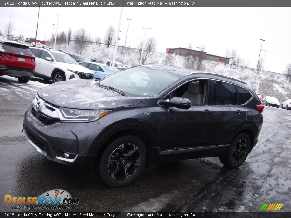 2018 Honda CR-V Touring AWD Modern Steel Metallic / Gray Photo #5