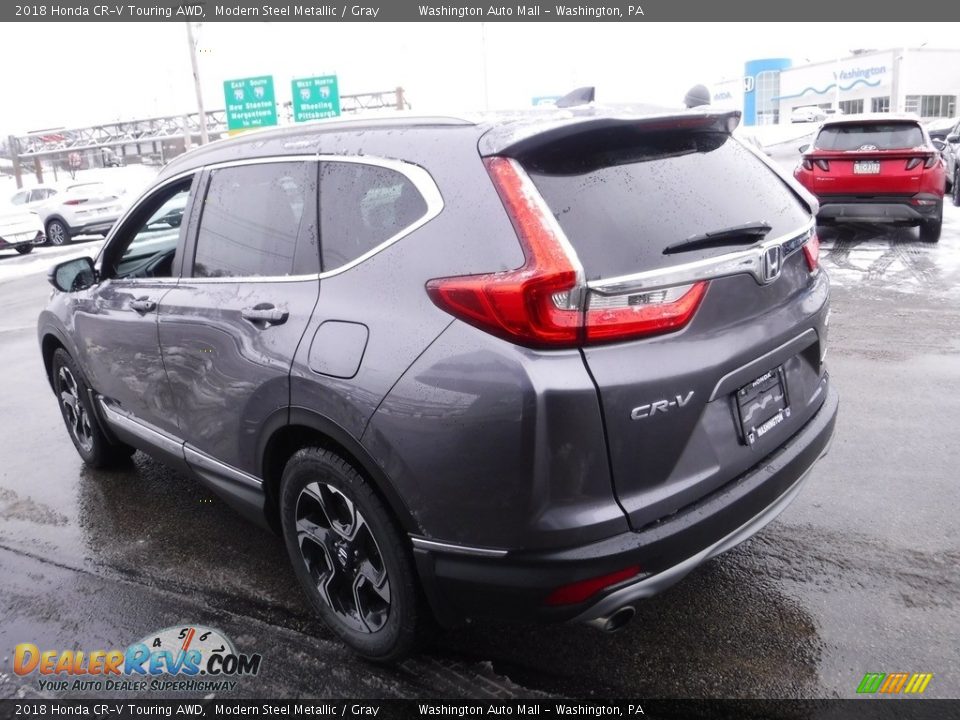 2018 Honda CR-V Touring AWD Modern Steel Metallic / Gray Photo #7