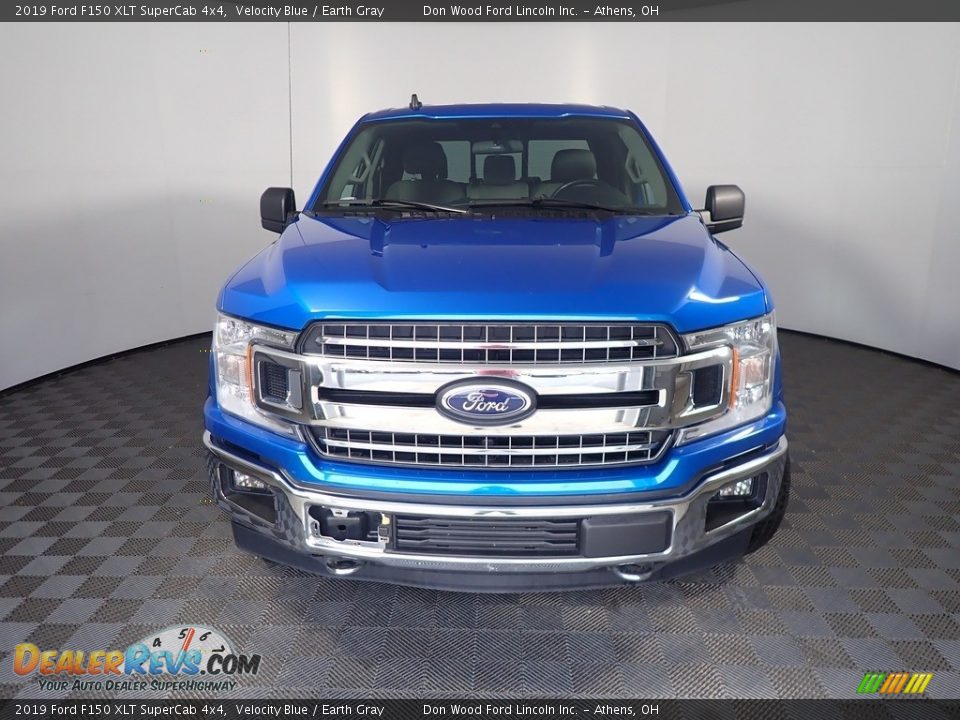 2019 Ford F150 XLT SuperCab 4x4 Velocity Blue / Earth Gray Photo #5