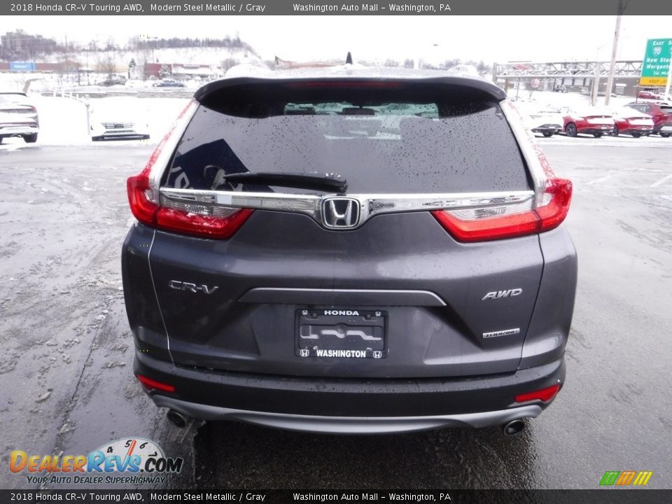 2018 Honda CR-V Touring AWD Modern Steel Metallic / Gray Photo #8