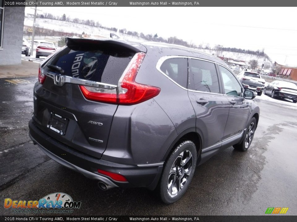 2018 Honda CR-V Touring AWD Modern Steel Metallic / Gray Photo #9
