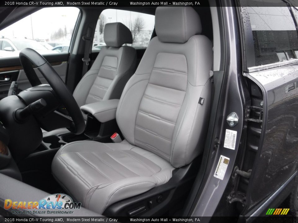2018 Honda CR-V Touring AWD Modern Steel Metallic / Gray Photo #14