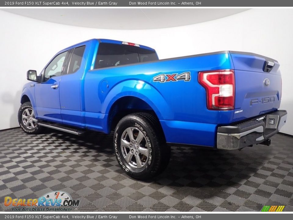 2019 Ford F150 XLT SuperCab 4x4 Velocity Blue / Earth Gray Photo #11