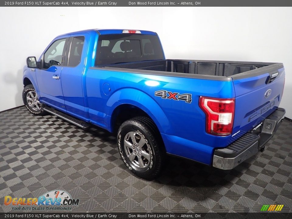 2019 Ford F150 XLT SuperCab 4x4 Velocity Blue / Earth Gray Photo #12