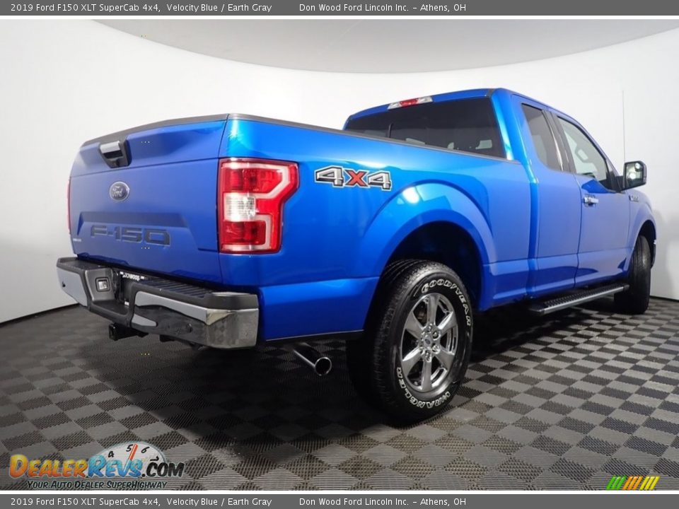 2019 Ford F150 XLT SuperCab 4x4 Velocity Blue / Earth Gray Photo #15