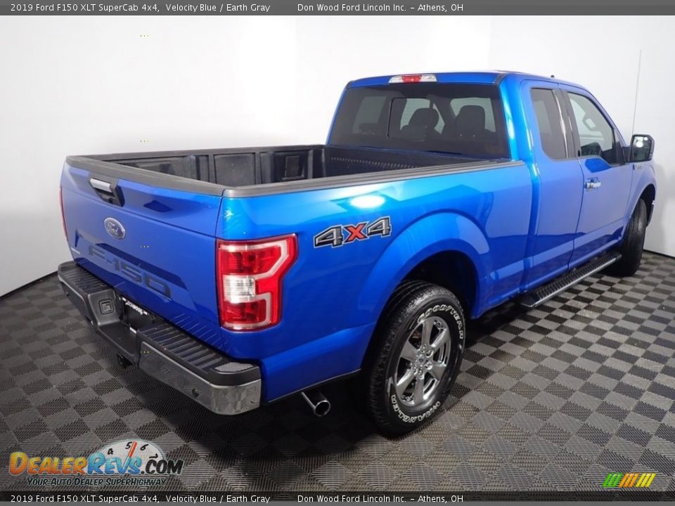 2019 Ford F150 XLT SuperCab 4x4 Velocity Blue / Earth Gray Photo #16